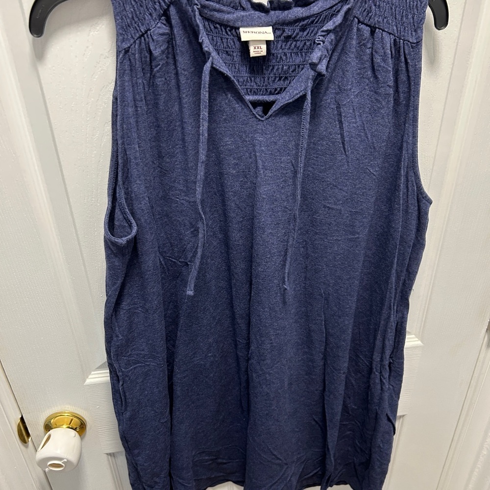 Women's Blue Sleeveless Dress